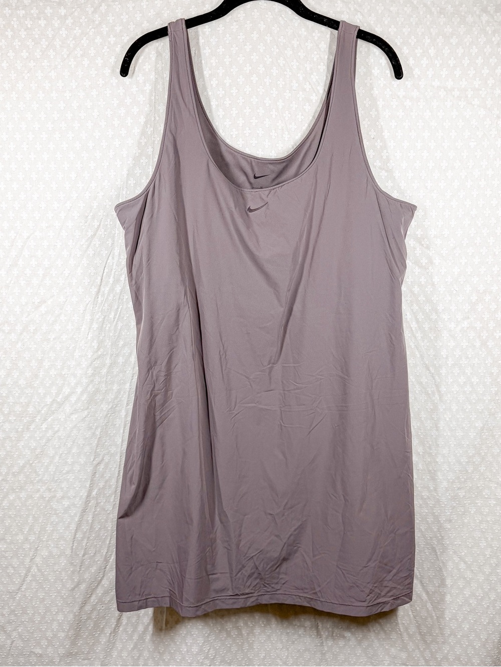 Nike Women Dress Sz 1X Plus Taupe Brown‎ Activewear Tennis Pickleball Athleisure